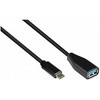 Nezatříděno Kabelis USB Alcasa USB-C - USB-A 0.1 m Juodas (2811-OTG)