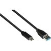 Kabelis USB Alcasa USB-A - USB-C 1 m Juodas (2831-AC010S)