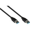Kabelis USB Alcasa USB-A - USB-A 0.5 m Juodas (2831-AA005S)