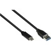 USB kabelis Alcasa USB-A - USB-C 3 m juodas (GC-M0129)