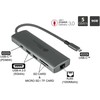 Good Connections GoodConnections HUB-C001A USB-C HUB 10-Port 2xHDMI; 1xDP; 1xUSB-C; 2xUSB 3.0; 1xUSB 2.0; 1xRJ45; 1x kortelių skaitytuvas Antrazitas