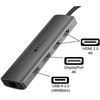 Good Connections GoodConnections HUB-C001A USB-C HUB 10-Port 2xHDMI; 1xDP; 1xUSB-C; 2xUSB 3.0; 1xUSB 2.0; 1xRJ45; 1x kortelių skaitytuvas Antrazitas