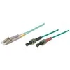 GoodConnections Patchkabel LWL Duplex OM3 (Multimode, 50/125) LC/ST, LSZH, austauschbare Polarität, 3m, Good Connections®