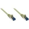 GoodConnections Patchkabel mit Rastnasenschutz, Cat. 6A, S/FTP, PiMF, halogenfrei, 500MHz, grau, 0,25m,