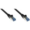 GoodConnections Patchkabel mit Rastnasenschutz, Cat. 6A, S/FTP, PiMF, halogenfrei, 500MHz, juodas, 5m,