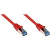 GoodConnections Geri ryšiai Patchkabel Cat. 6a S/FTP, PiMF halogenfrei 500MHz raudona 1m