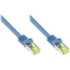 GoodConnections Good Connections Patchkabel mit Cat. 7 Rohkabel S/FTP 0,25m blau