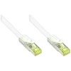 „Good Connections“ RJ45 komutacinis kabelis su Cat.7 žaliu kabeliu ir apsauga nuo įspraudimo (RNS®), S / FTP, PiMF, be halogenų, 600MHz, OFC, Baltas, 50m, ® (8070R-500W)