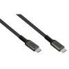Good Connections Kabelis USB Digitus GoodConnections USB-C 2.0 (ST-ST) 0,5 m jungiamasis kabelis tekstilinis apvalkalas 240 W antracitas
