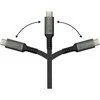 Alcasa „Good Connections“ – geras jungtis, USB 2.0 įkrovos ir duomenų kabelis (240 W), USB-C jungtis / USB-C jungtis, 2 m