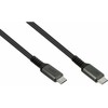 Digitus GoodConnections USB-C 2.0 (ST-ST) 3 m jungiamojo kabelio tekstilinė striukė 240 W antracitas