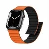 GUAN Premium Plus Armband für Apple Watch, Oranžinis/Juodas, 40mm, 41mm, 38mm, 42mm (Series 10), GA-MAG-BNDA-PP-OMS