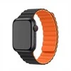 GUAN Premium Pro Armband für Apple Watch, Oranžinis/Juodas, 40mm, 41mm, 38mm, 42mm (Series 10), GA-MAG-BNDA-P+OMS