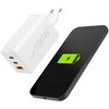 Carruzzo Hama mini 100W GaN PD/QC 2x USB-C, 1x USB-A balta