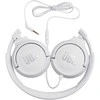 Lengvos ir patogios Ausinės JBL Tune 500 Pure Bass sound su mikrofonu, Baltos
