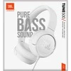 Lengvos ir patogios Ausinės JBL Tune 500 Pure Bass sound su mikrofonu, Baltos