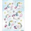 Herma Unicorn žvaigždės audinio lipdukai, brangakmenis - 15402