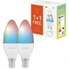 Avanca International BV Hombli smarte Glühbirne, 4,5W, E14, RGB, CCT, 1+1 reklaminis paketas