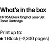 HP 05A original LaserJet Toneris cartridge CE505A juodas standard capacity 2.300 pages 1-pack Smart Printing TechnologY