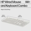 Hewlett Packard (HP) Klaviatūra ir pelė Kit HP 225 su laidu Pelė and KB G2 US English QWERTY