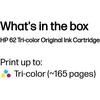 HP 62 original Ink cartridge C2P06AE UUS tri-colour standard capacity 1-pack