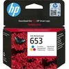 Hewlett Packard (HP) HP Nr.653 kasečių rinkinys (3YM74AE), žydra, purpurinė, geltona kasetė