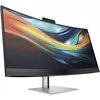 Hewlett Packard (HP) HP 740pm Series 7 Pro 5K Curved Conferencing Monitorius – 39,7 colio 5120 x 2160 WUHD 300 nitų 60 Hz AG, lenktas, IPS, 2 x USB-C (100 W)/HDMI/DisplayPort, 4 x USB-A, žiniatinklio kamera, R13-5 MP4 , reguliuojamo aukščio / pakreipimo / pasukimo, 3 metai (pakeičia Z40c G3)