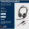 Hewlett Packard (HP) Poly Blackwire 5220 Stereo Laidinės ausinės, USB-C, 3.5mm, USB-C/A Adapteris (Bulk), Juoda (8X231AA/8X