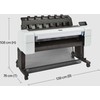 Spausdintuvas Ploter HP DesignJet T1600dr PostScript - 914 mm (36") Grossformatdrucker - spalvotas - Tintenstrahl - Rolle (91,4 cm x 91,4 m), 914 x 1219 mm - 2400 x 1200 dpi - bis zu 0.32 Min./Seite (einfarbig)/ bis zu 0.32 Min./Seite (spalvotas) - Kapazitat: 2 Rollen - Gig