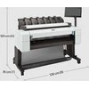 Spausdintuvas Ploter HP DesignJet T2600 PostScript - 914 mm (36") Multifunktionsdrucker - spalvotas - Tintenstrahl - 914 x 8000 mm, 610 x 15000 mm (Original) - Rolle (91,4 cm x 91,4 m), 914 x 1219 mm (Medien) - bis zu 0.32 Min./Seite (Drucken) - 1 Rolle - Gigabit LAN