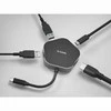 D-Link DUB-M420 knyginių kompiuterių dokas / jungčių replikatorius Vielinis Thunderbolt 3 Juoda, Sidabras
