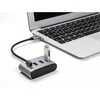 HUB USB Delock DeLOCK 63190 huby i koncentratory USB 3.2 Gen 1 (3.1 Gen 1) Type-A 5000 Mbit/s Juodas