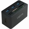 LOGILINK CR0042 LOGILINK – USB 3.0 šakotuvas su „viskas viename“ kortelių skaitytuvu