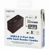 LOGILINK CR0042 LOGILINK – USB 3.0 šakotuvas su „viskas viename“ kortelių skaitytuvu