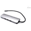 I-TEC USB C metalinis nano dokas 1xHDMI 4K 1xSD + 1xmicroSD kortelių skaitytuvas 1xGLAN 1xgarsas 3x USB 3.0 prievadas 1x USB-C PD + įkroviklis 100W
