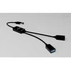 I-tec USB-A kabelio šakotuvas, 2 prievadų (2x USB-A), iki 5 Gbps, lankstus kabelio šakotuvas, 40 g