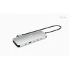 I-tec USB-C Metal Nano 3x Ekranas Docking Station 2x HDMI 1x USB-C video LAN Audio Skaitytuvas kart Maitinimas 140W + Įkroviklis 140W
