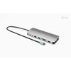 I-tec USB-C Metal Nano 3x Ekranas Docking Station 2x HDMI 1x USB-C video LAN Audio Skaitytuvas kart Maitinimas 140W + Įkroviklis 140W