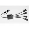 I-tec USB-C/USB-A kabelio šakotuvas, 4 prievadų (2x USB-C, 2x USB-A), iki 5 Gbps, lankstus kabelio šakotuvas, 60 g