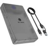 ICY BOX Externes Gehuse fr 2,5/3,5 SATA HDD /SSD, Host USB 3.2 Gen 1 bis 5 Gbps Type-C/-A
