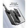 ICY BOX Externes Gehuse fr 2,5/3,5 SATA HDD /SSD, Host USB 3.2 Gen 1 bis 5 Gbps Type-C/-A