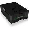 ICY BOX dėklas Raspberry Pi 4 akrilo viršus/apačia/rėmas Anthr./juodas