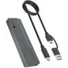 „Raidsonic Icy Box M.2 SATA/NVMe SSD“ korpusas su USB 3.2 Gen 2 Type-C ir RGB apšvietimu | Garantija IB-1826MCL-CU31 mėn.