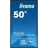 Monitorius IIYAMA LH5041UHS-B2AG 50 colių 3840 x 2160 UHD VA skydelis 500 cd/m2 5000:1 statinis kontrastas 9,5 ms kraštovaizdžio arba portreto režimas