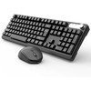 Klaviatūra ir pelė Inca INCA Klaviatūra IWS-549U Wireless Set Design biurowy Akumuliatorius SW retail
