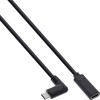 USB kabelis InLine USB-C - USB-C 1 m Juodas (35781)
