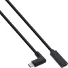 USB kabelis InLine USB-C - USB-C 1 m Juodas (35781)