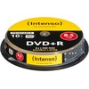 1x10 Intenso DVD+R 8,5GB 8x greitis, galima spausdinti dvigubu sluoksniu