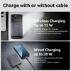 „Intenso Powerbank MW10000“ pilka 10000 mAh magnetinė belaidė baterija