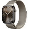 Išmanusis laikrodis Apple Watch 10 GPS + Cellular 46mm Natural Titanium Milanese Loop S/M Gray (MC7Q4QF/A)